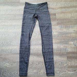 Lululemon grey & black striped leggings